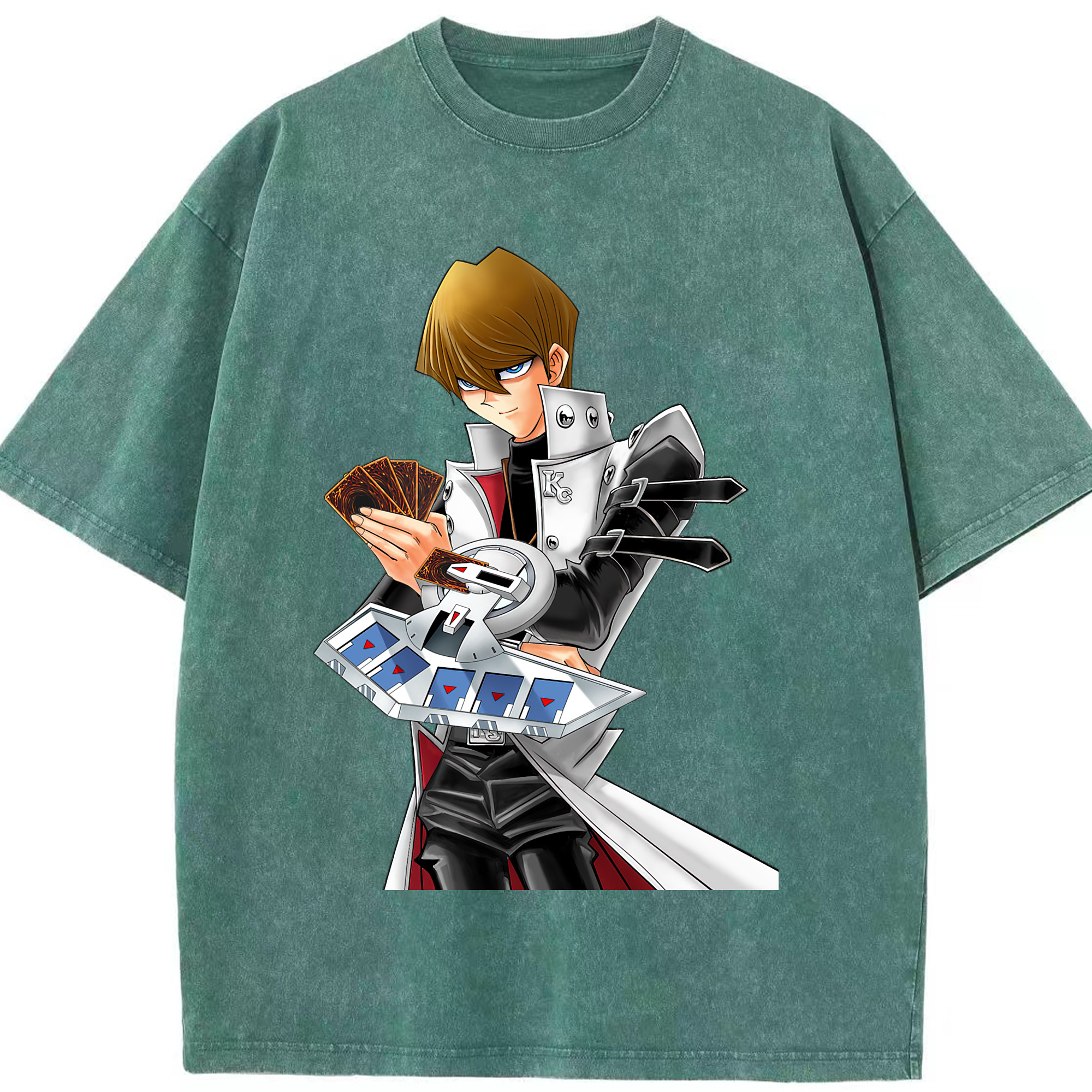 （画像用） 遊☆戯☆王 Yu-Gi-Oh! 綿100% ヴィンテージ風 半袖Tシャツ（フロントプリント）